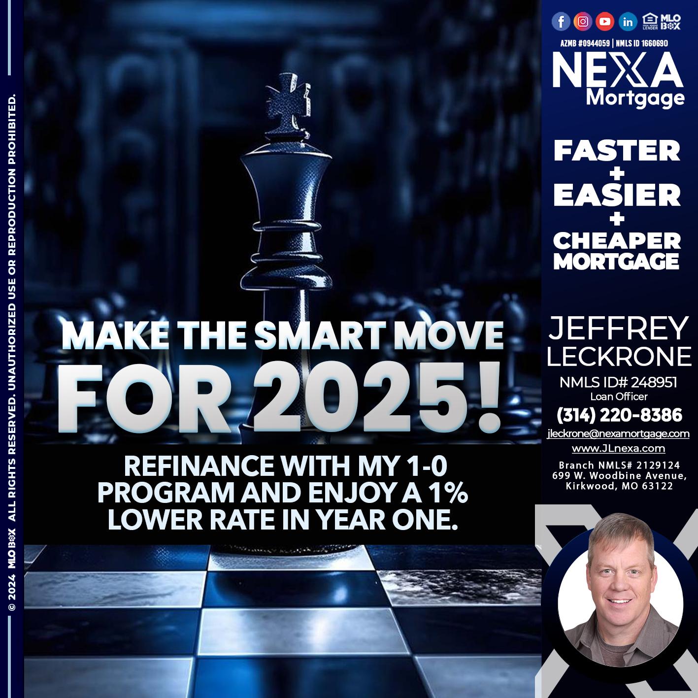 MAKE THE SMART MOVE - Jeffrey Leckrone -Mortgage Loan Originator