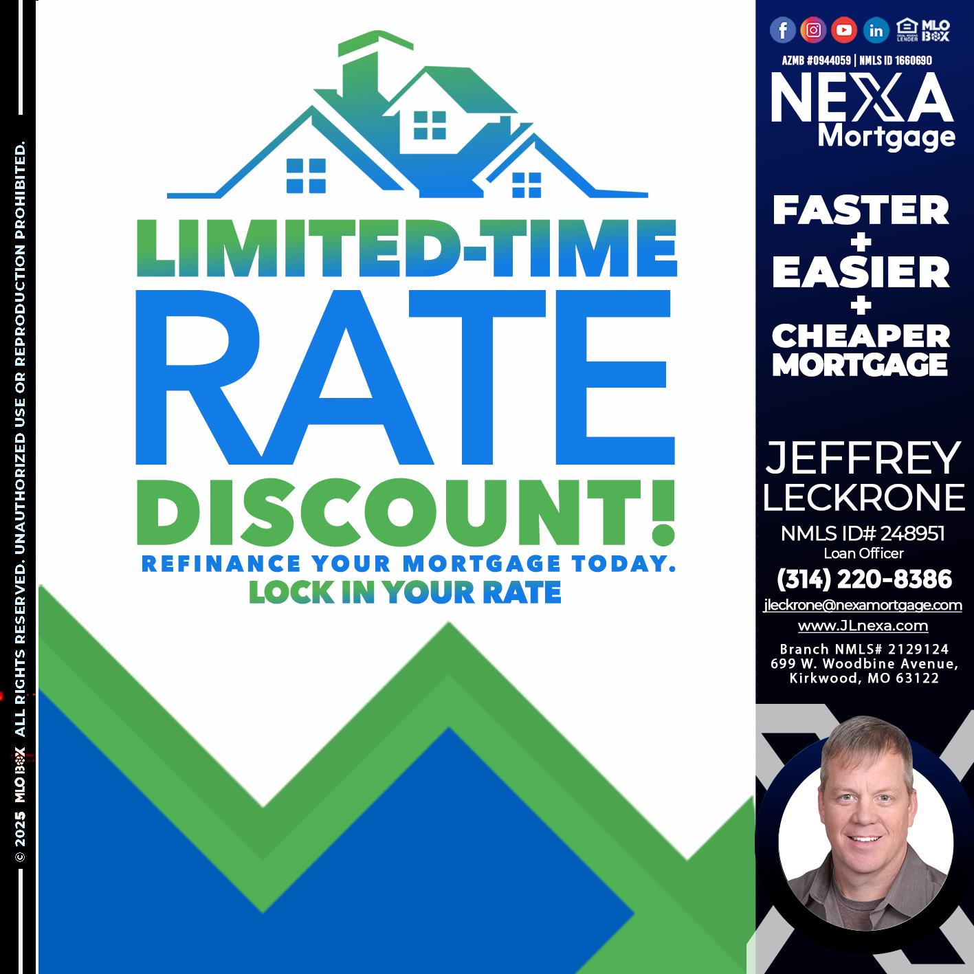 LIMITED TIME - Jeffrey Leckrone -Mortgage Loan Originator