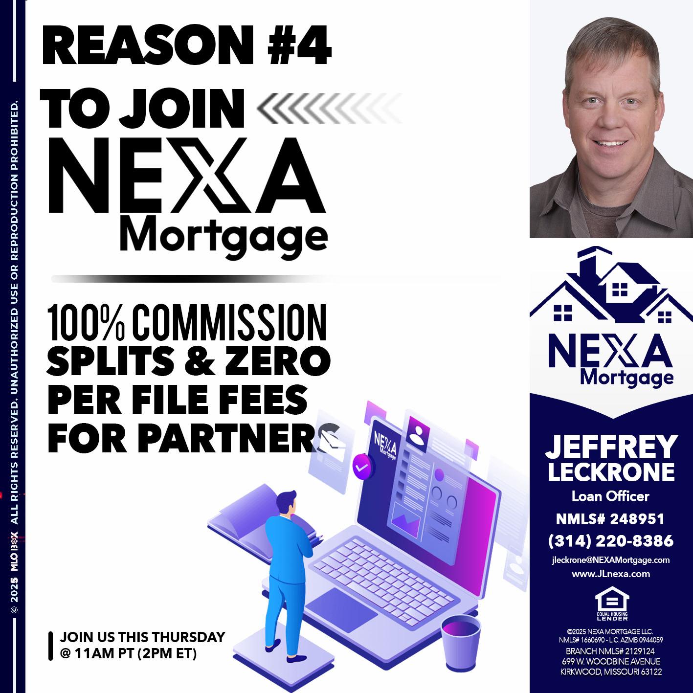 REASON 4 - Jeffrey Leckrone -Mortgage Loan Originator