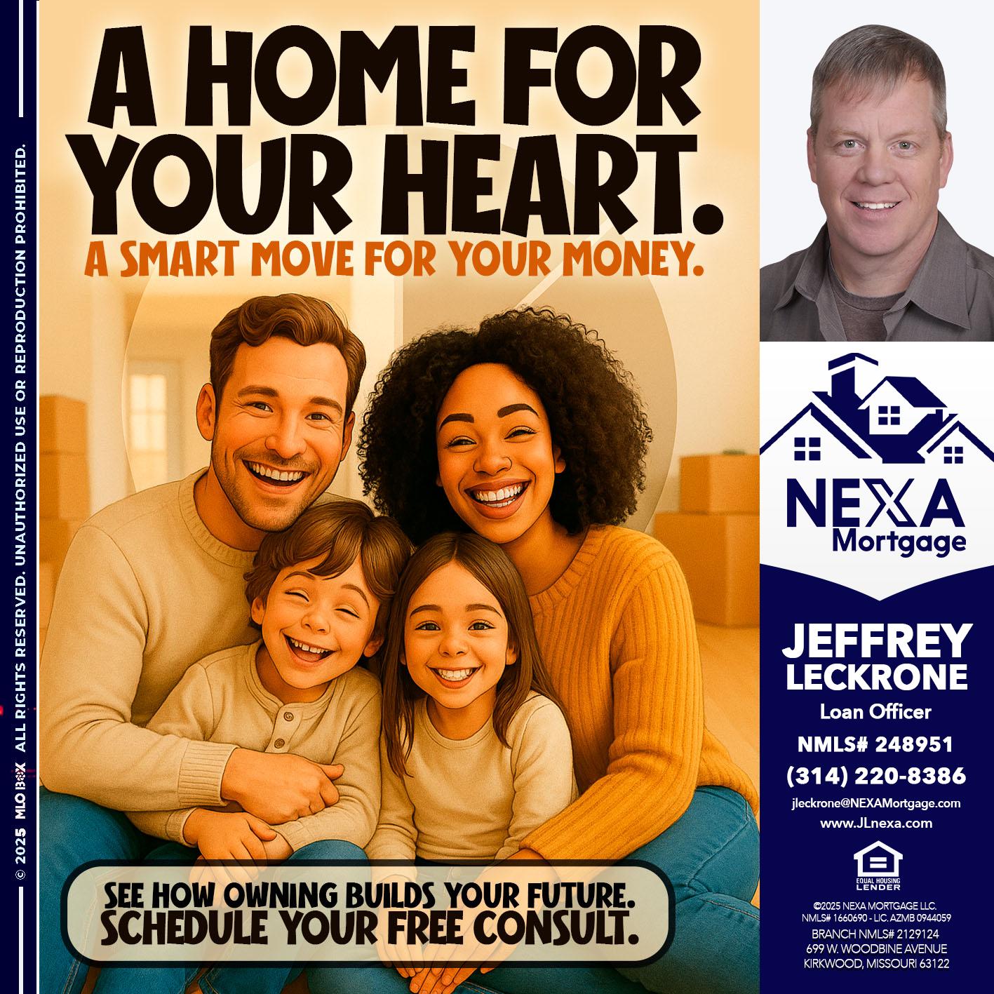 A HOME FOR - Jeffrey Leckrone -Mortgage Loan Originator