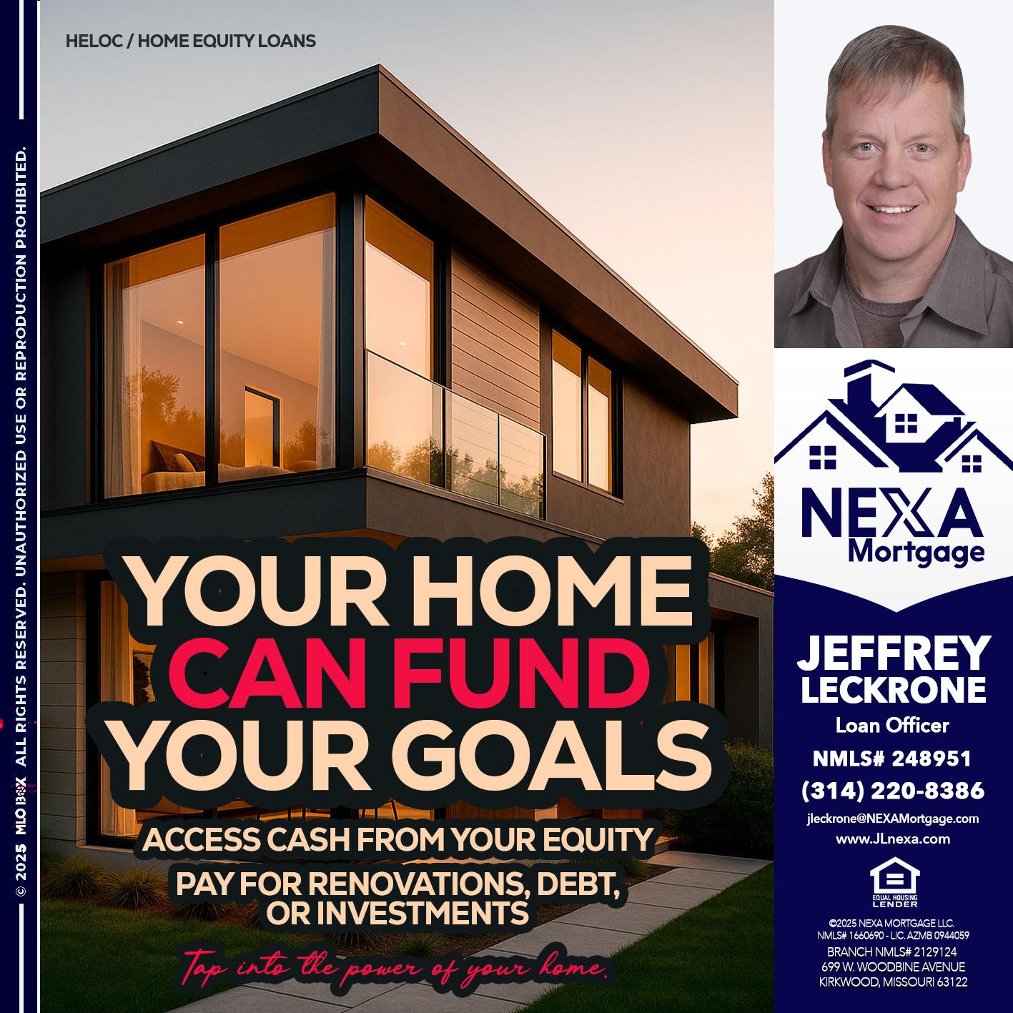 HELOC - Jeffrey Leckrone -Mortgage Loan Originator