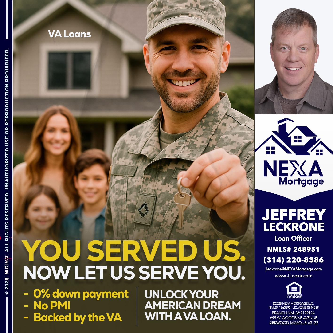 YOU DESERVED - Jeffrey Leckrone -Mortgage Loan Originator