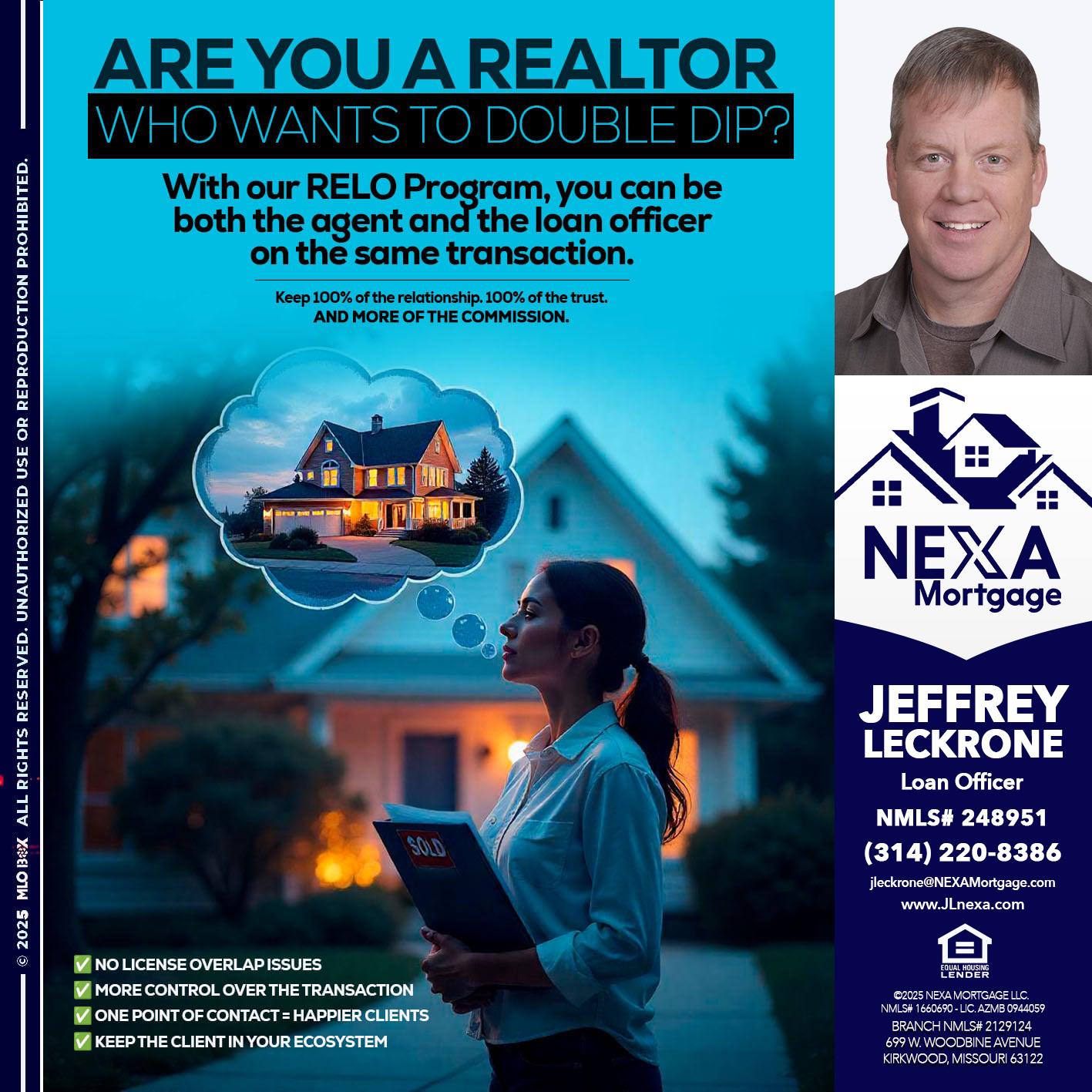 Are you a Realtor? - Jeffrey Leckrone -Mortgage Loan Originator