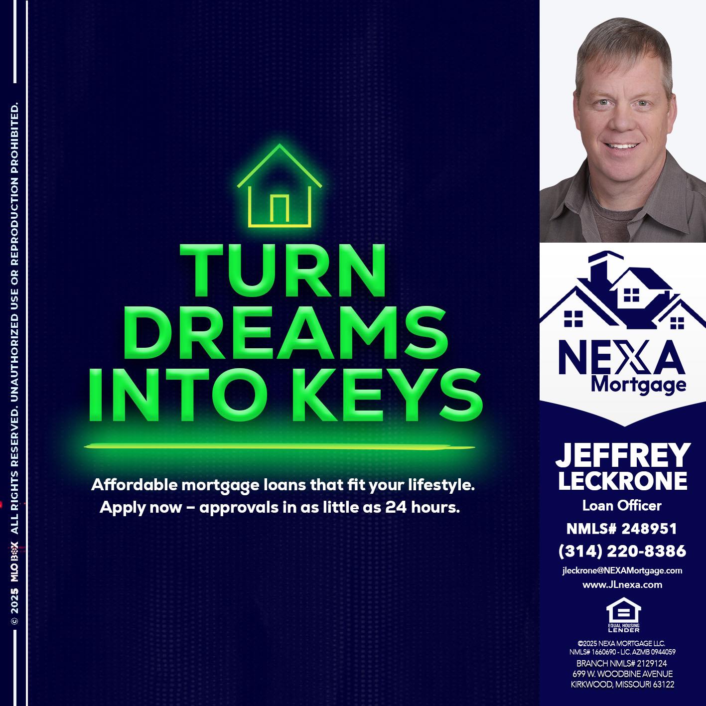 turn dreams - Jeffrey Leckrone -Mortgage Loan Originator