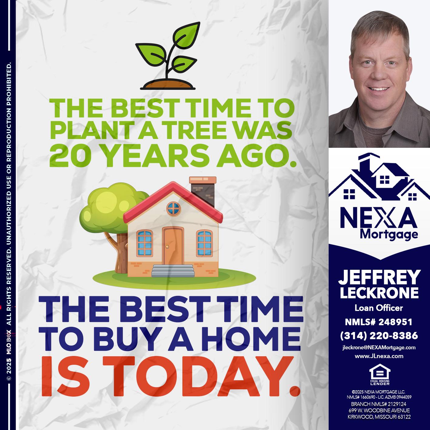 BEST TIME TO - Jeffrey Leckrone -Mortgage Loan Originator