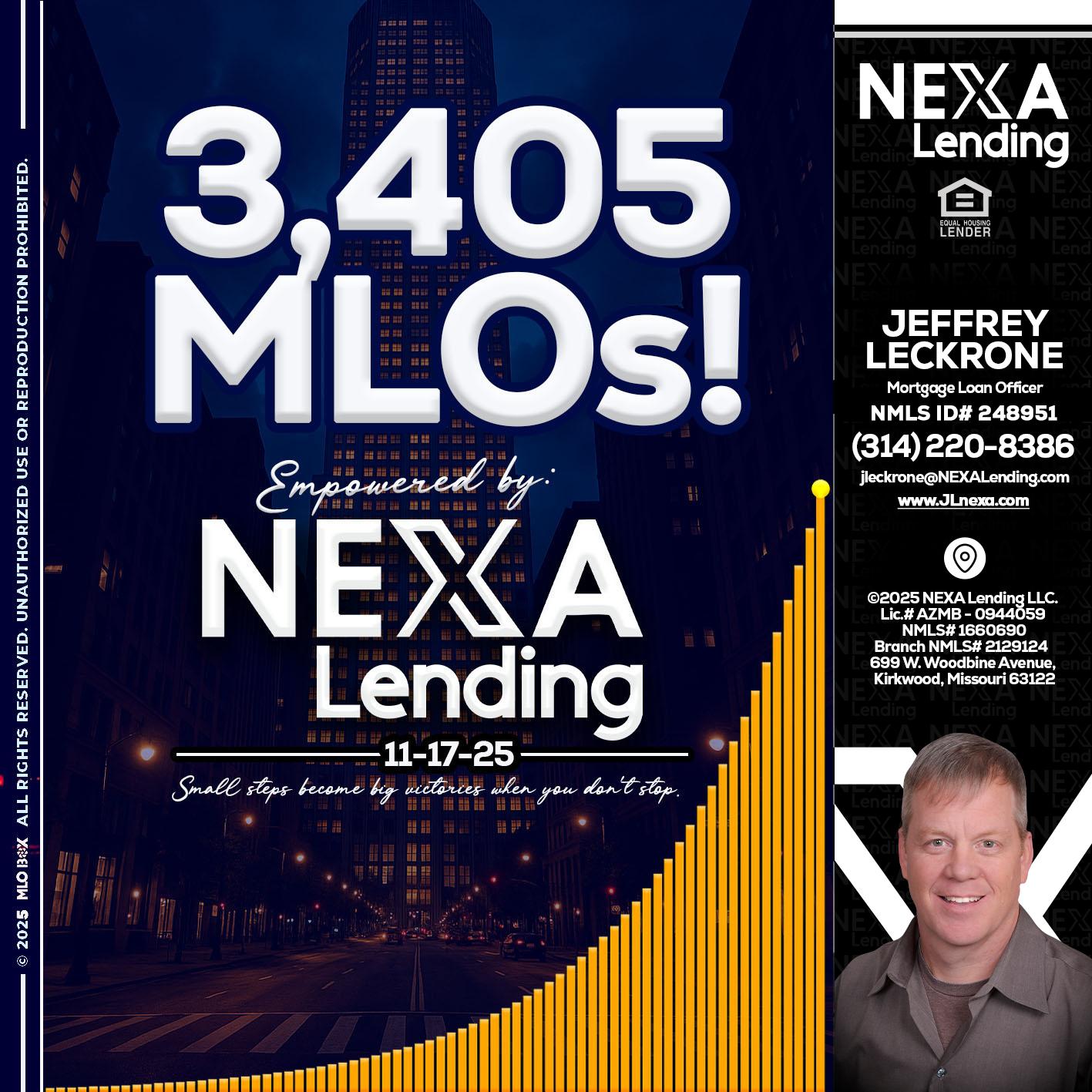 3405 MLOs - Jeffrey Leckrone -Mortgage Loan Originator