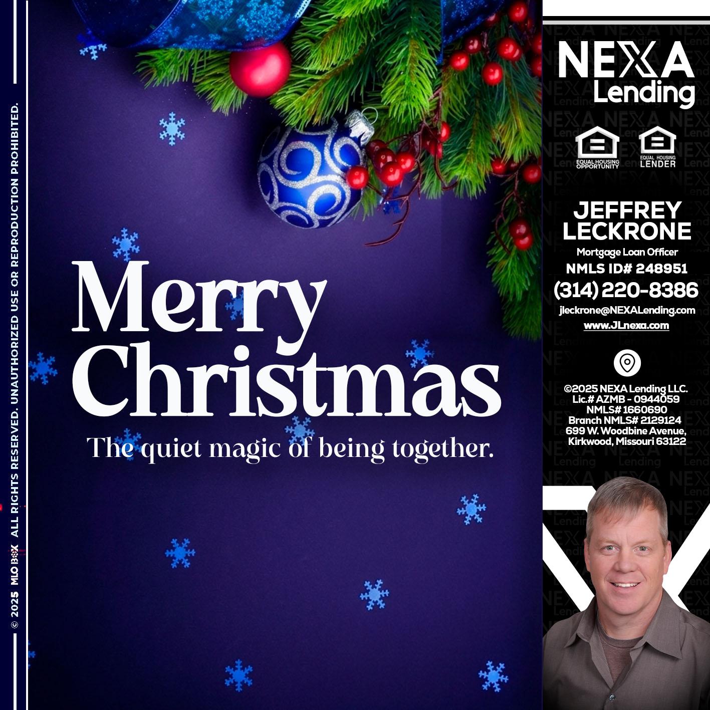 merry christmas - Jeffrey Leckrone -Mortgage Loan Originator