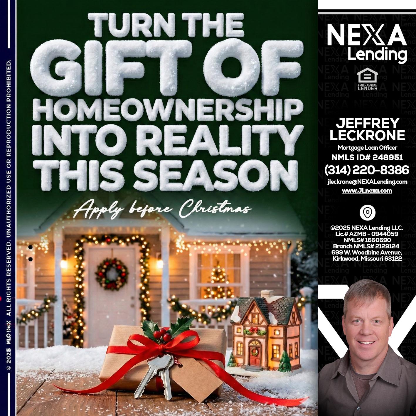 TURN GIFTS - Jeffrey Leckrone -Mortgage Loan Originator