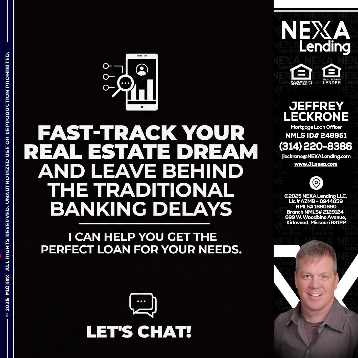FAST TRACK - Jeffrey Leckrone -Mortgage Loan Originator