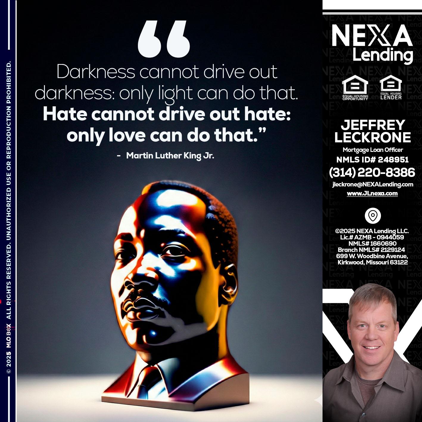 MLK 2026 - Jeffrey Leckrone -Mortgage Loan Originator