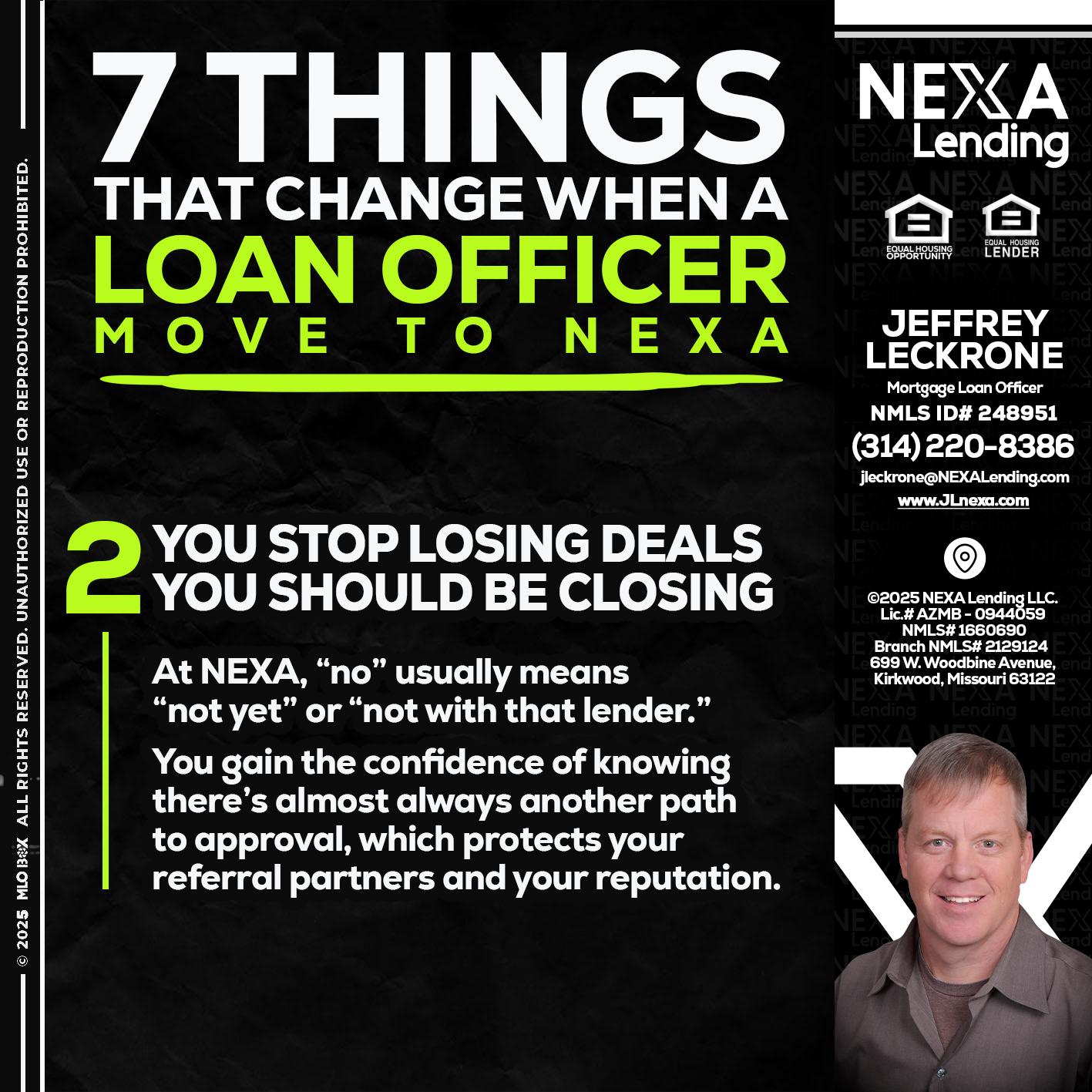 7 THINGS (2) - Jeffrey Leckrone -Mortgage Loan Originator