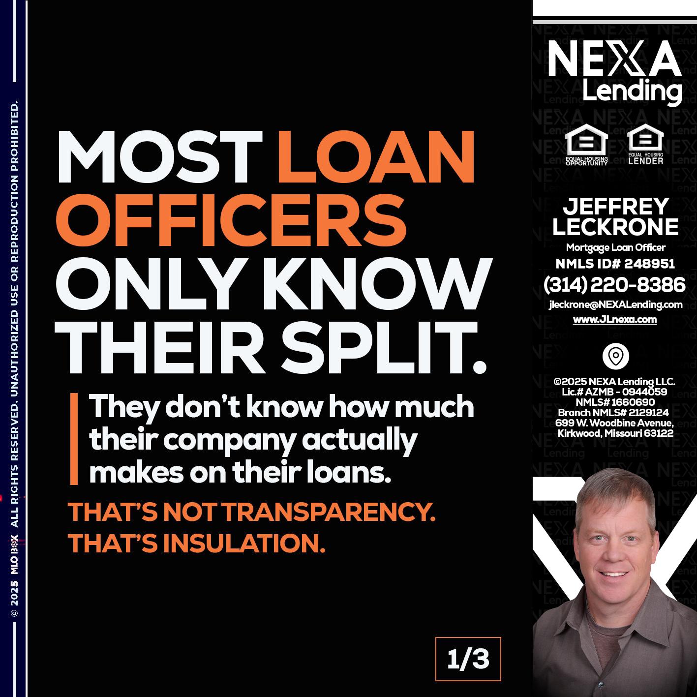 1 OF 3 - Jeffrey Leckrone -Mortgage Loan Originator