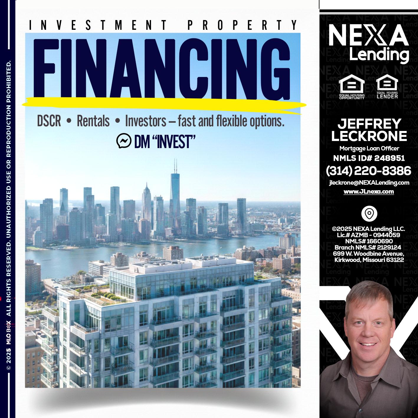 FINANCING - Jeffrey Leckrone -Mortgage Loan Originator