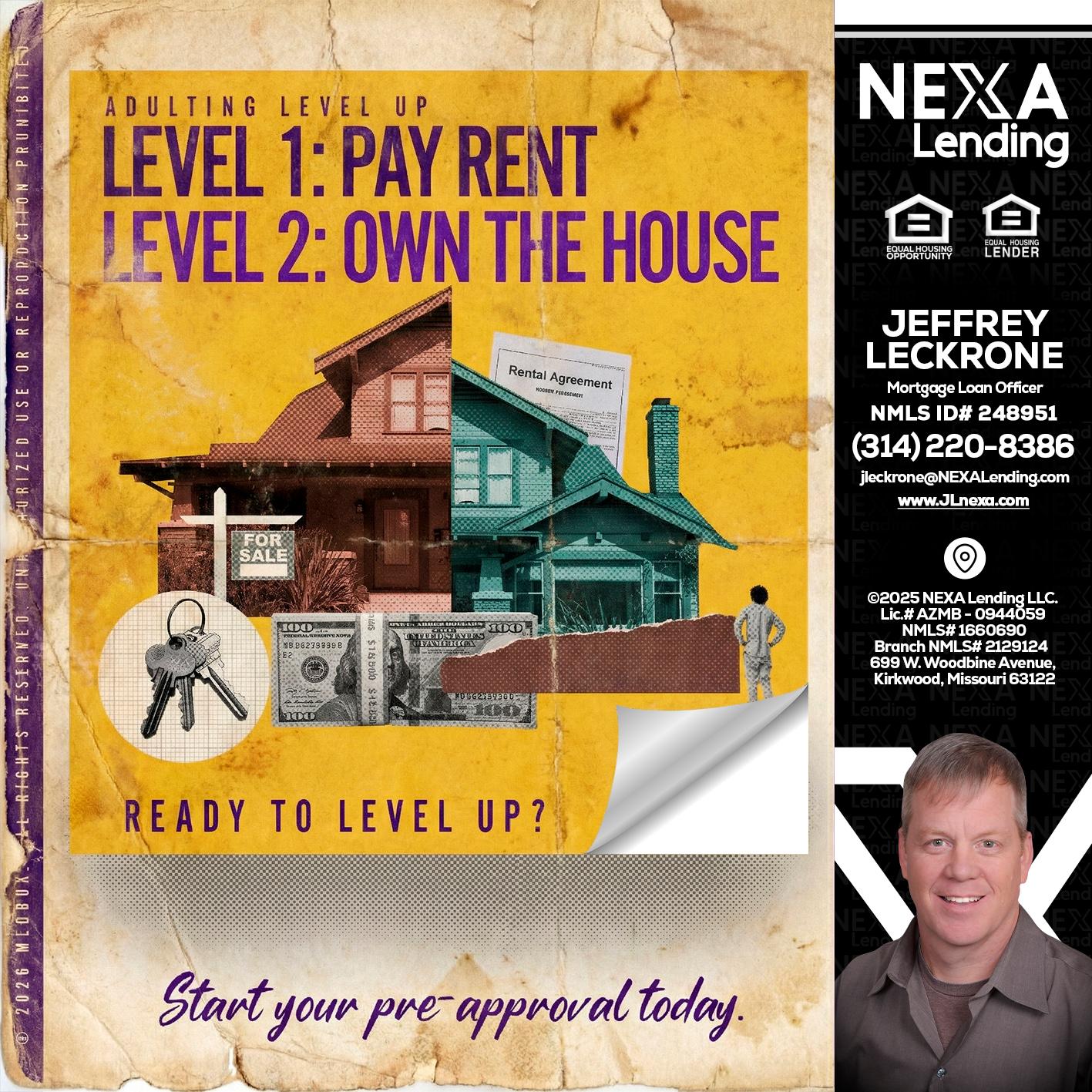 LEVEL 1 - Jeffrey Leckrone -Mortgage Loan Originator