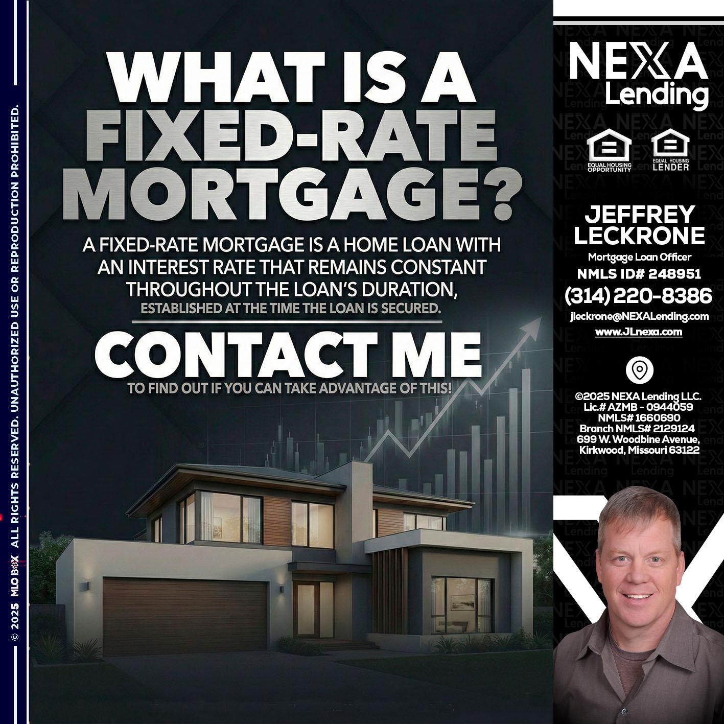 WHAT IS A - Jeffrey Leckrone -Mortgage Loan Originator