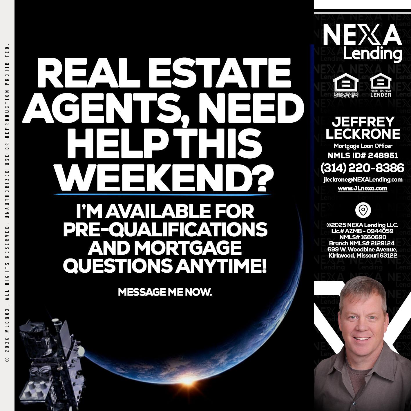REAL ESTATE AGENTS - Jeffrey Leckrone -Mortgage Loan Originator