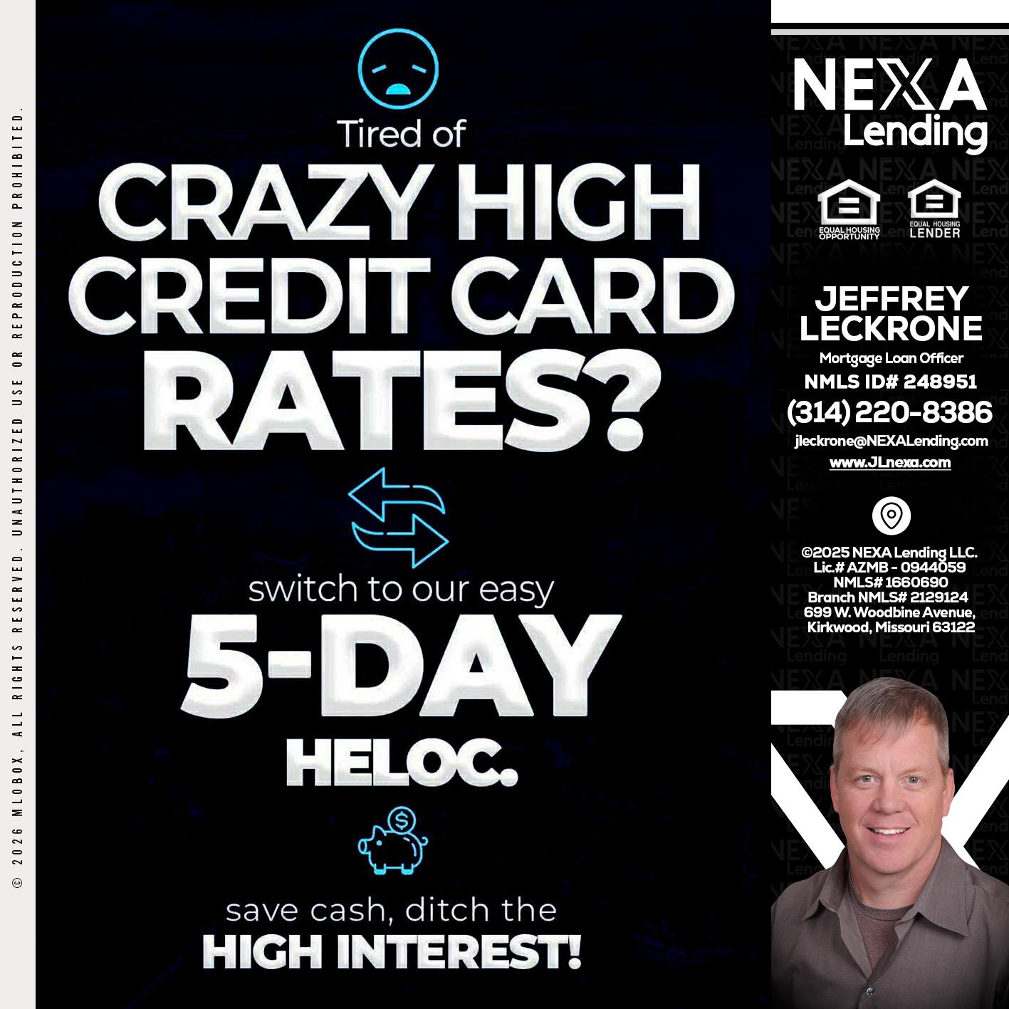 CRAZY HIGH - Jeffrey Leckrone -Mortgage Loan Originator