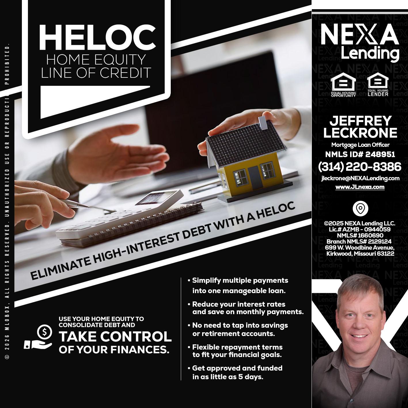 HELOC - Jeffrey Leckrone -Mortgage Loan Originator