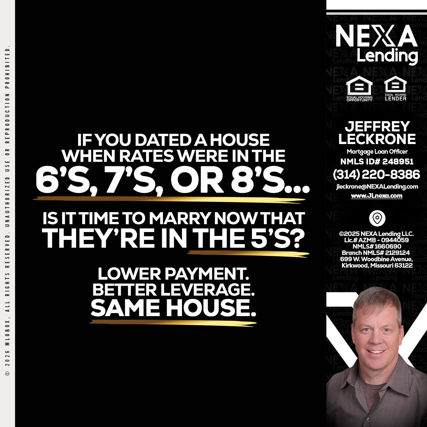 if you dated a house - Jeffrey Leckrone -Mortgage Loan Originator