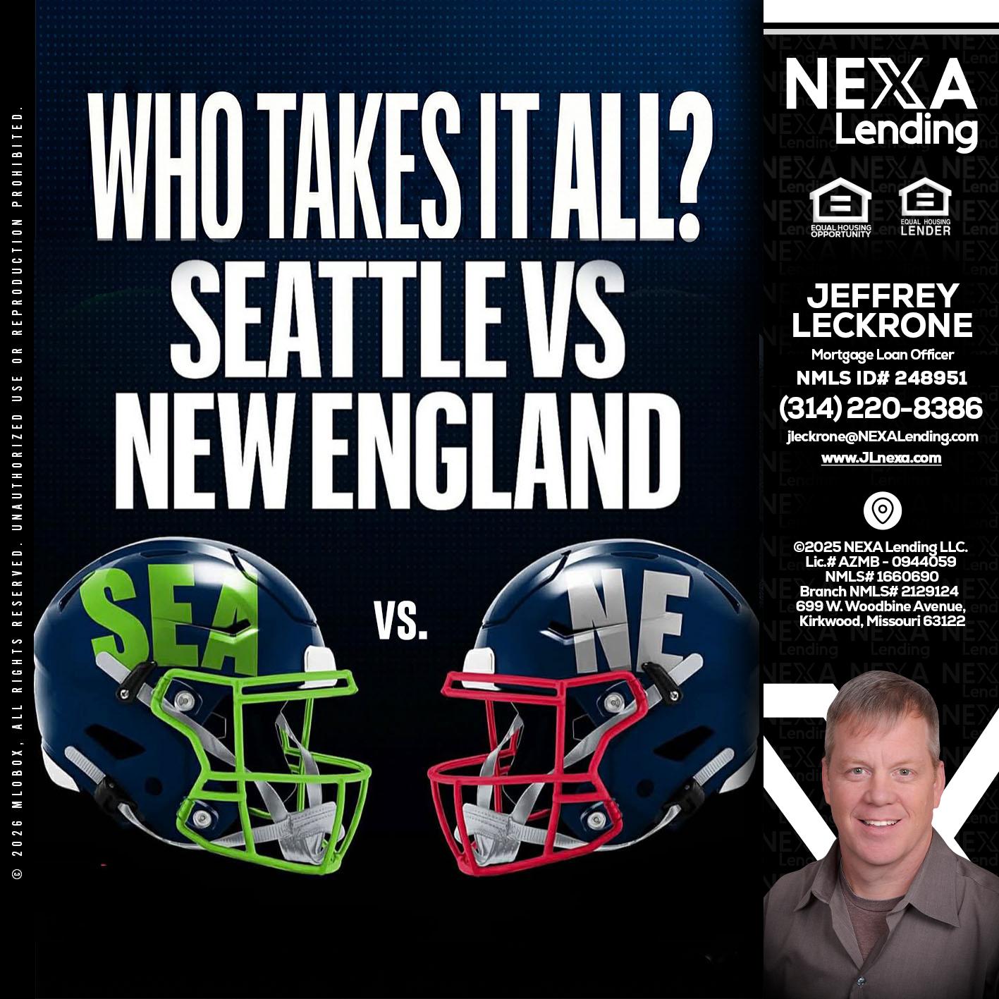 WHO TAKE IT ALL? - Jeffrey Leckrone -Mortgage Loan Originator