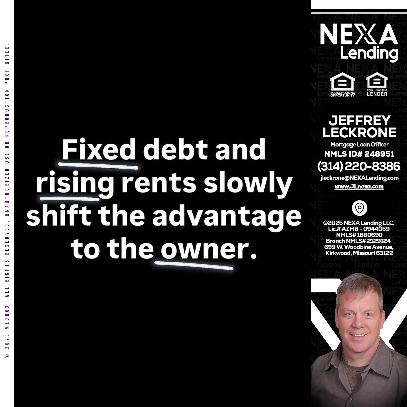 FIXED DEBT - Jeffrey Leckrone -Mortgage Loan Originator