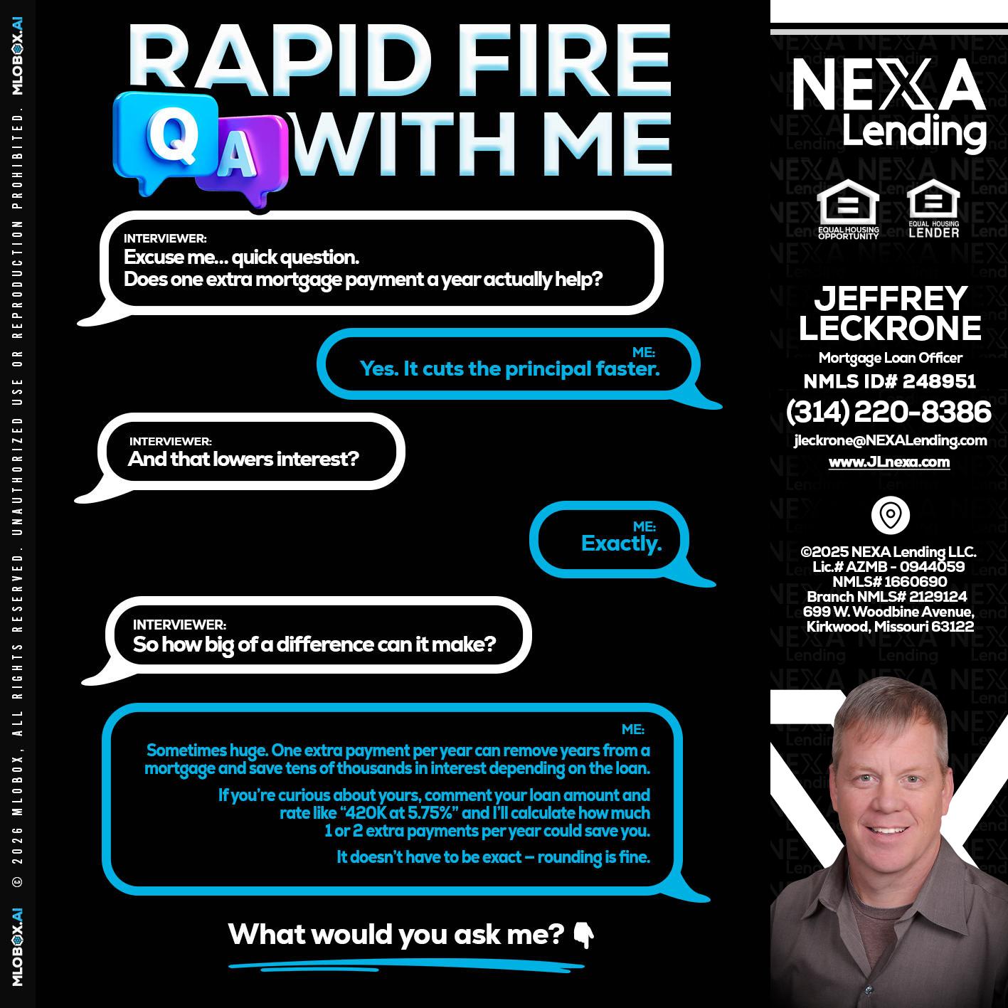RAPID Q&A - Jeffrey Leckrone -Mortgage Loan Originator