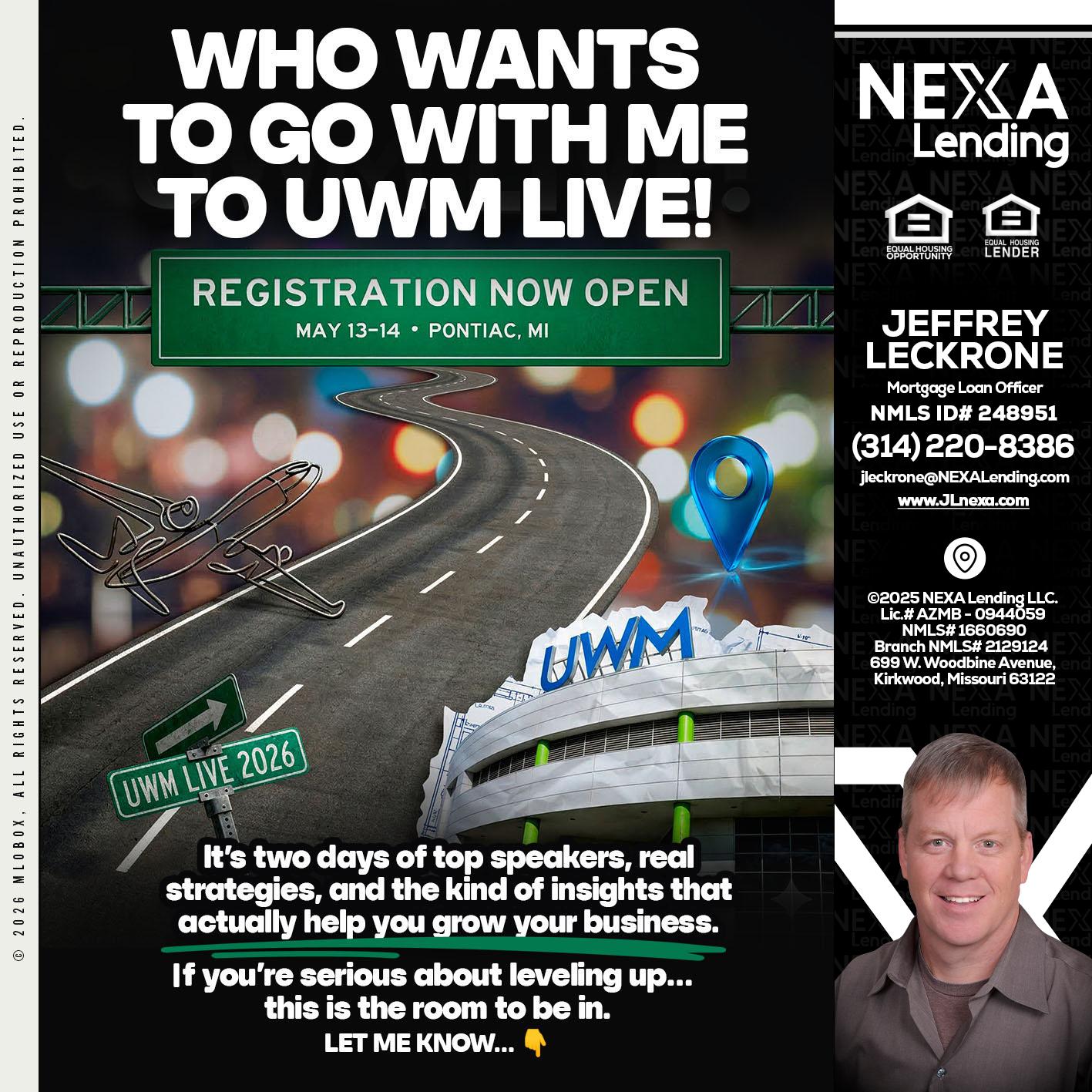 WHO WANTS - Jeffrey Leckrone -Mortgage Loan Originator
