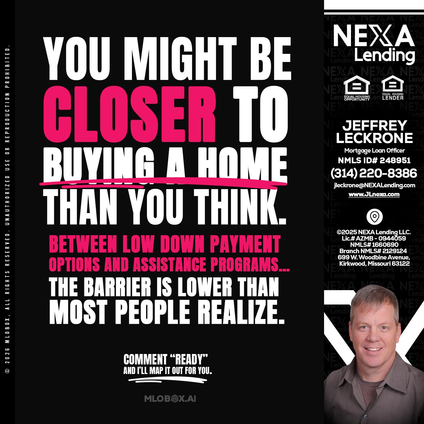 YOU MIGHT BE - Jeffrey Leckrone -Mortgage Loan Originator