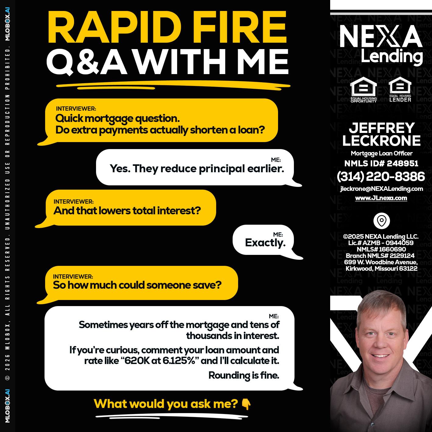 RAPID FIRE QA - Jeffrey Leckrone -Mortgage Loan Originator
