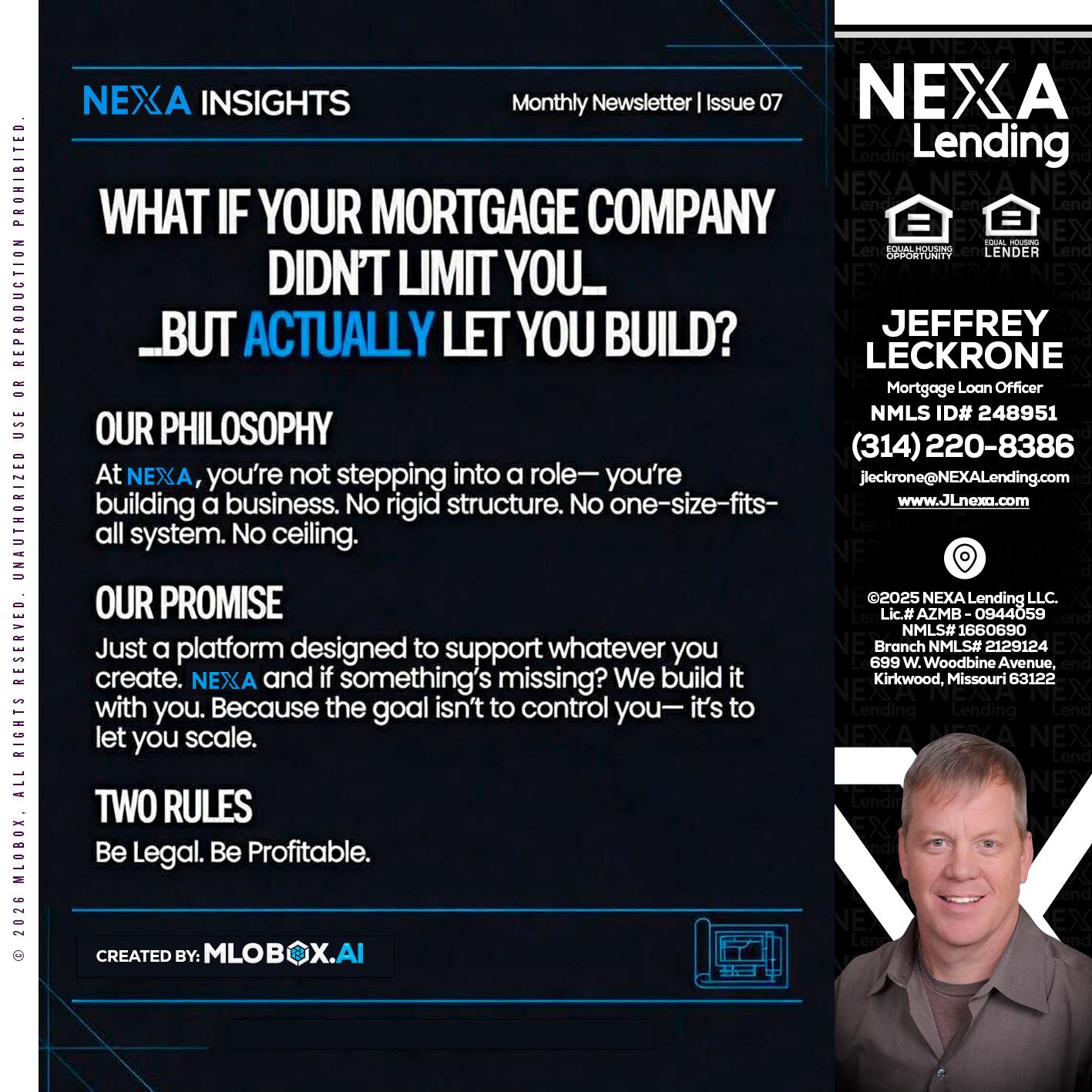 NEXA INSIGHTS - Jeffrey Leckrone -Mortgage Loan Originator