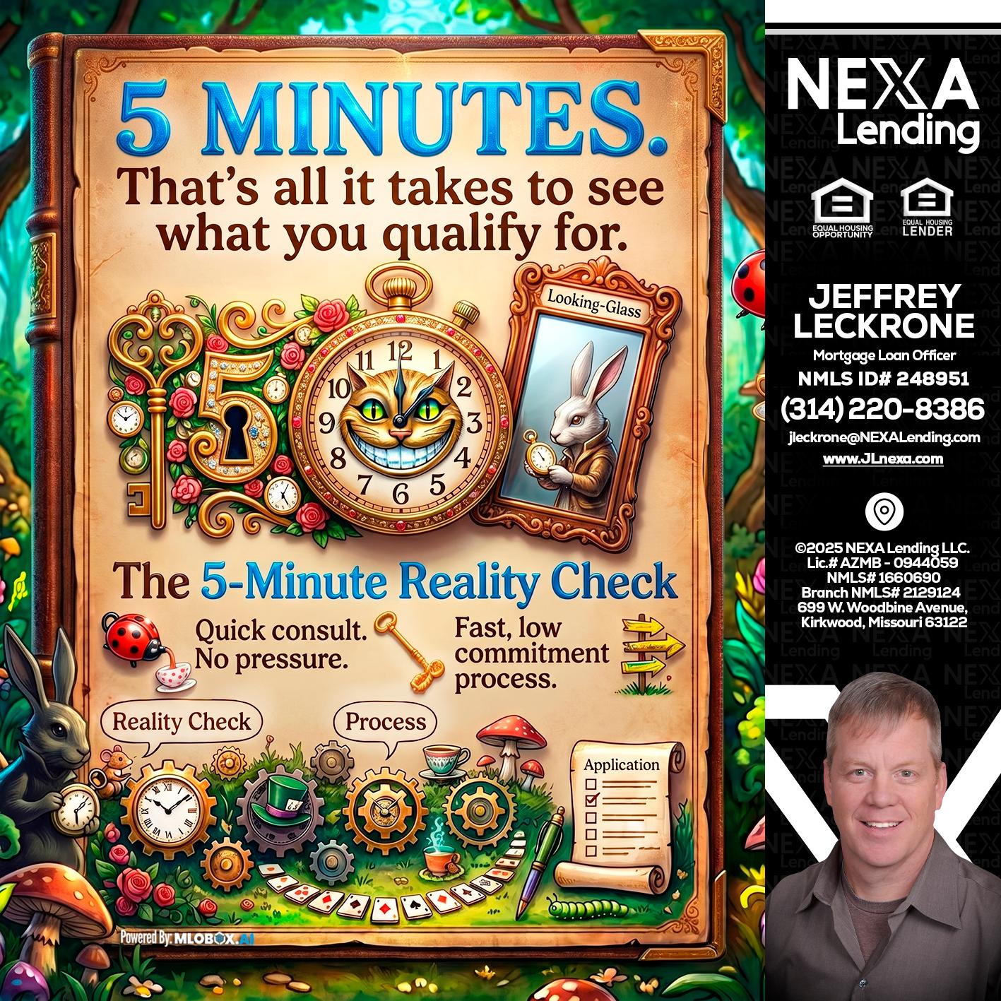 Reality Check! - Jeffrey Leckrone -Mortgage Loan Originator