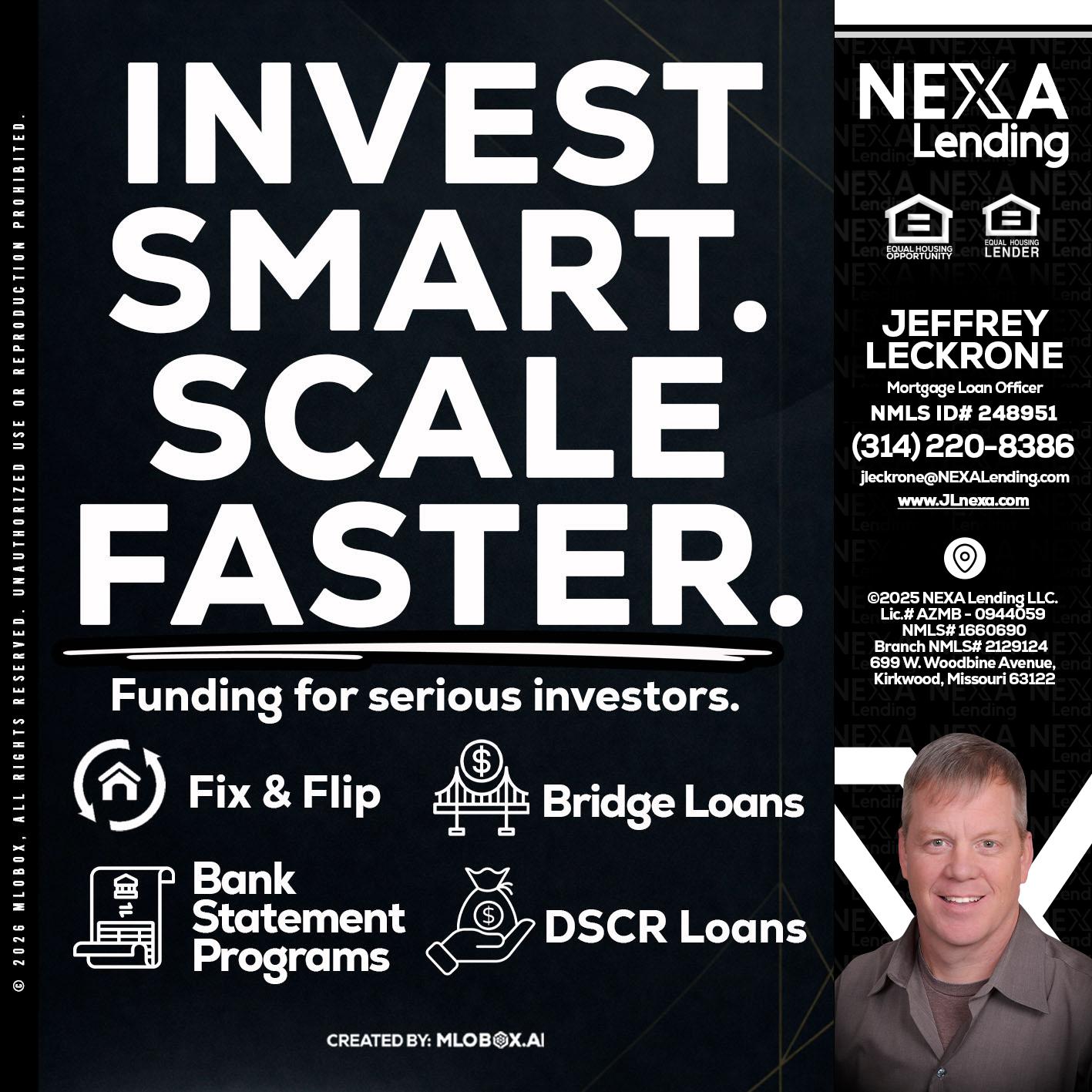 INVEST SMART - Jeffrey Leckrone -Mortgage Loan Originator