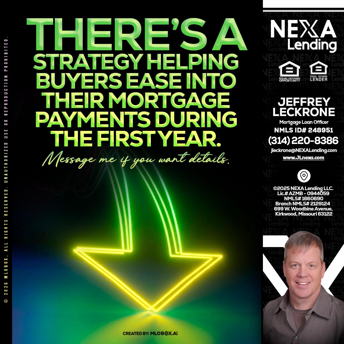 THERES A STATEGY - Jeffrey Leckrone -Mortgage Loan Originator