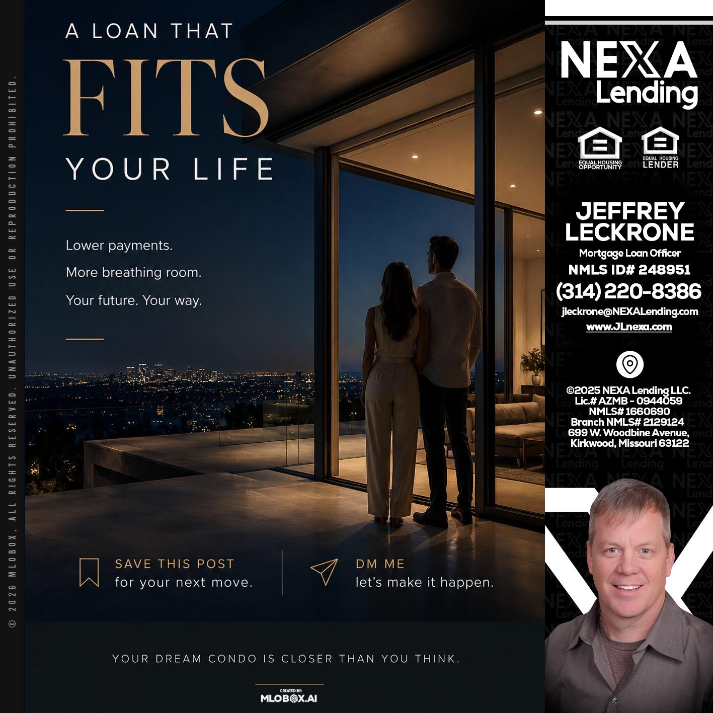 LOANS THAT FIT - Jeffrey Leckrone -Mortgage Loan Originator