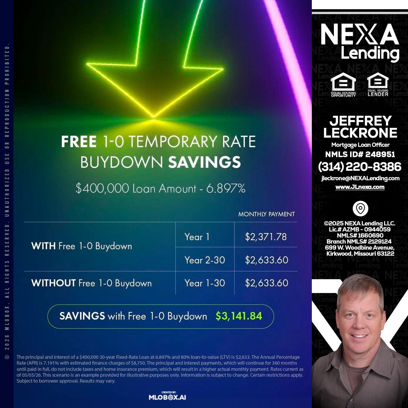 BUYDOWN - Jeffrey Leckrone -Mortgage Loan Originator