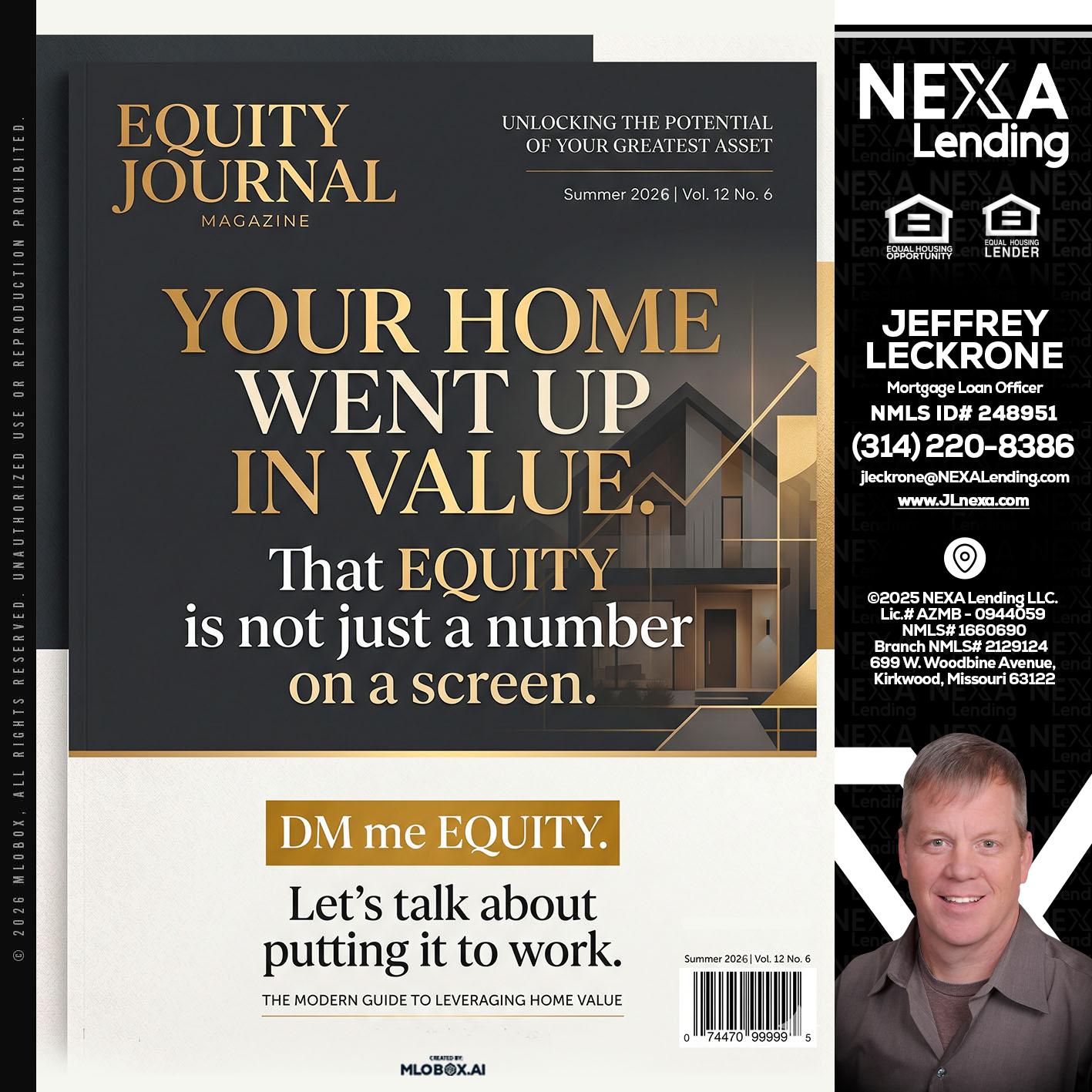 YOUR HOME - Jeffrey Leckrone -Mortgage Loan Originator