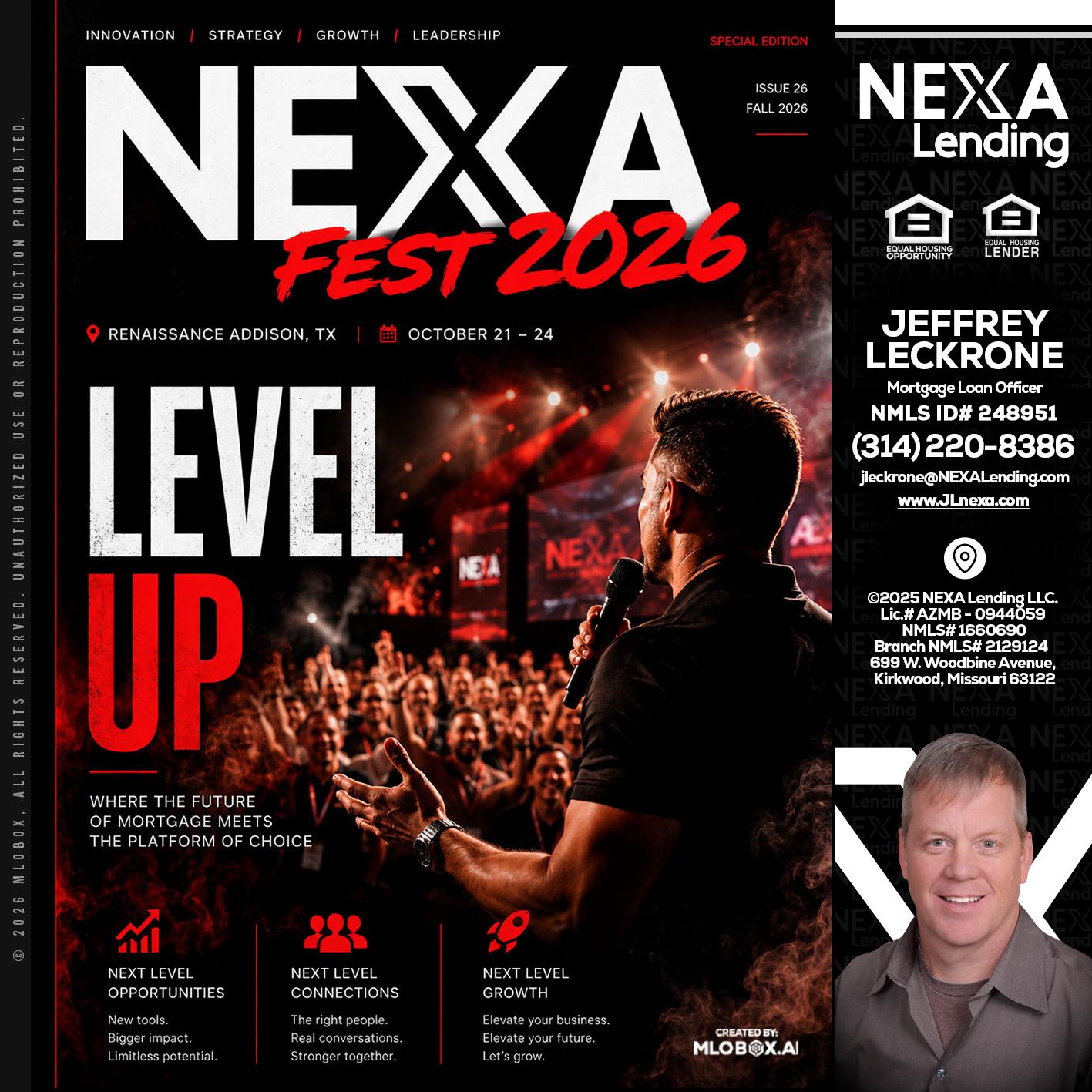 NEXA FEST 2026 - Jeffrey Leckrone -Mortgage Loan Originator