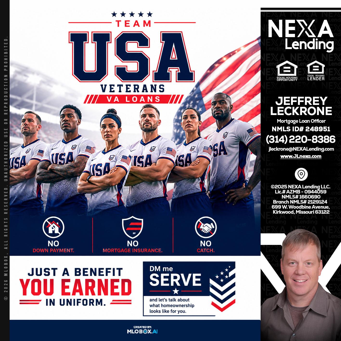 USA TEAM - Jeffrey Leckrone -Mortgage Loan Originator