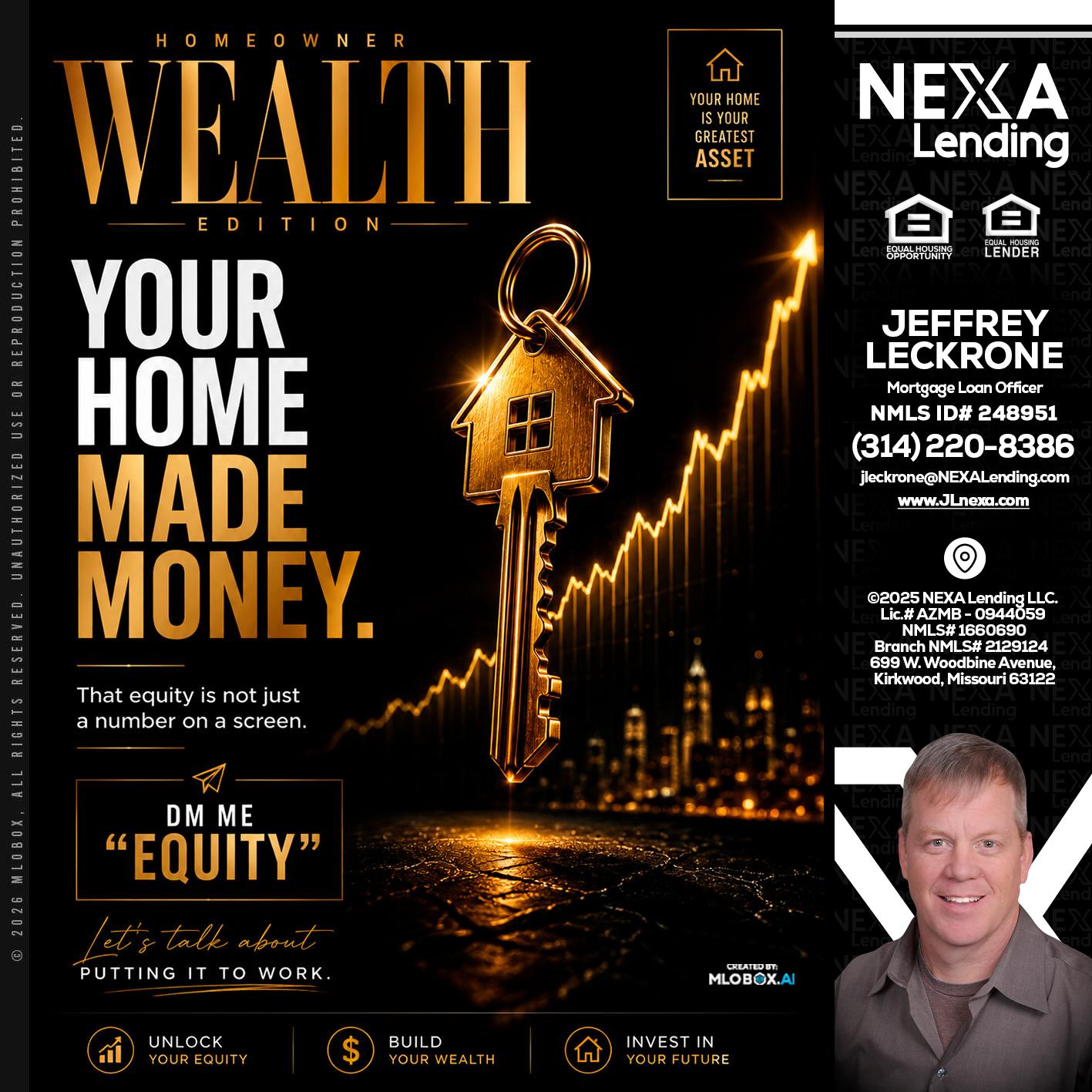 YOUR HOME MADE - Jeffrey Leckrone -Mortgage Loan Originator
