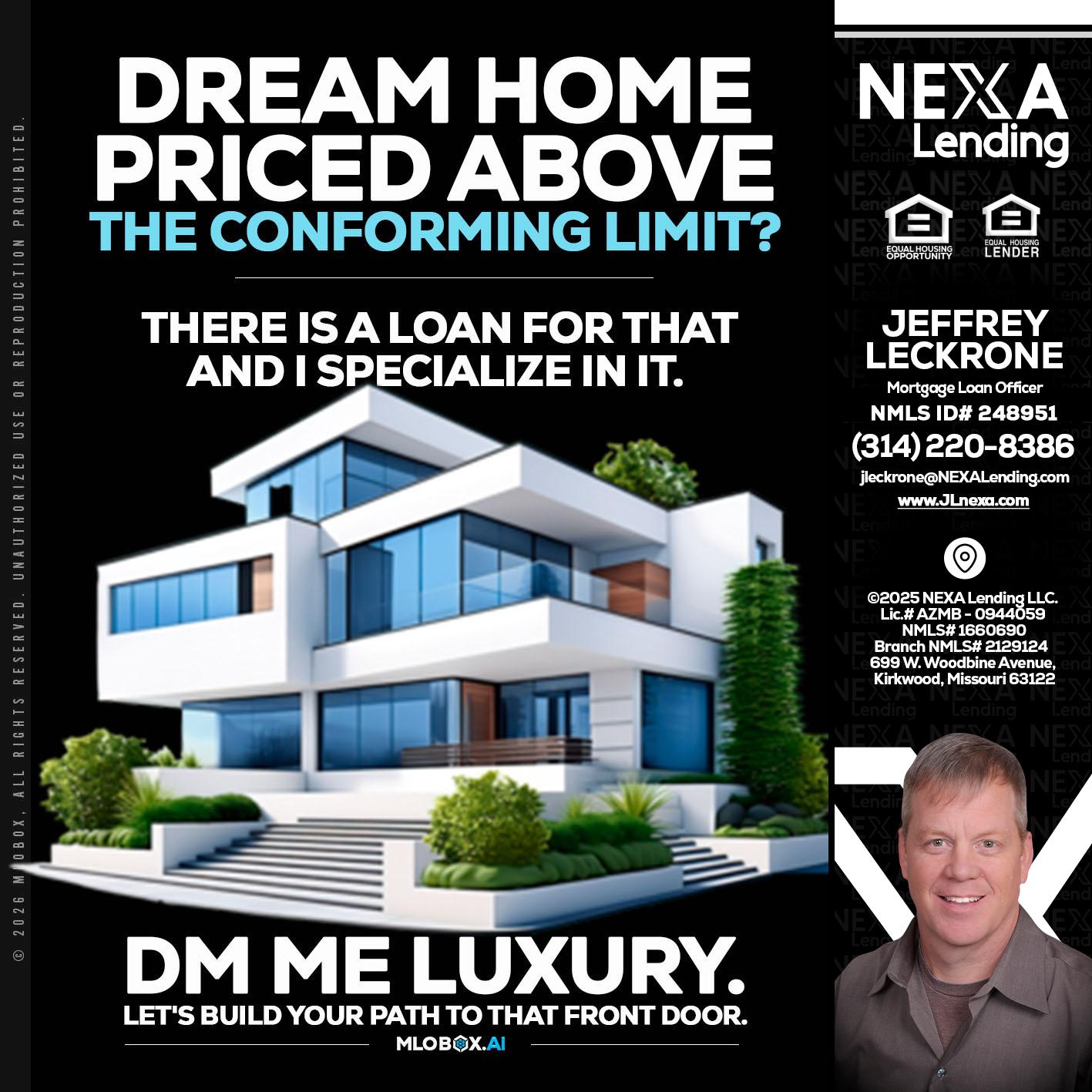DREAM HOME - Jeffrey Leckrone -Mortgage Loan Originator