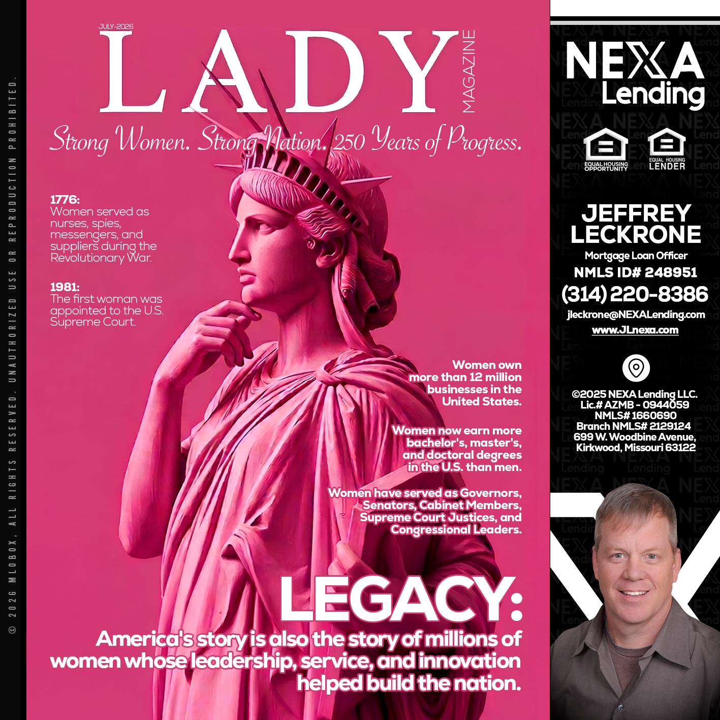 LADY LIBERTY! - Jeffrey Leckrone -Mortgage Loan Originator