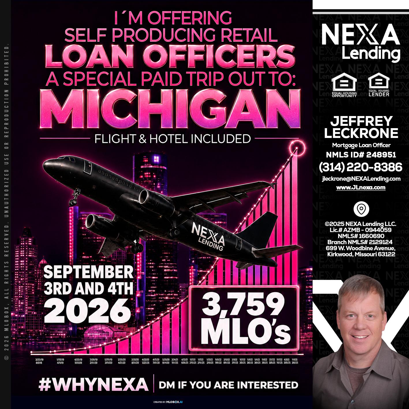 MICHIGAN TRIP - Jeffrey Leckrone -Mortgage Loan Originator