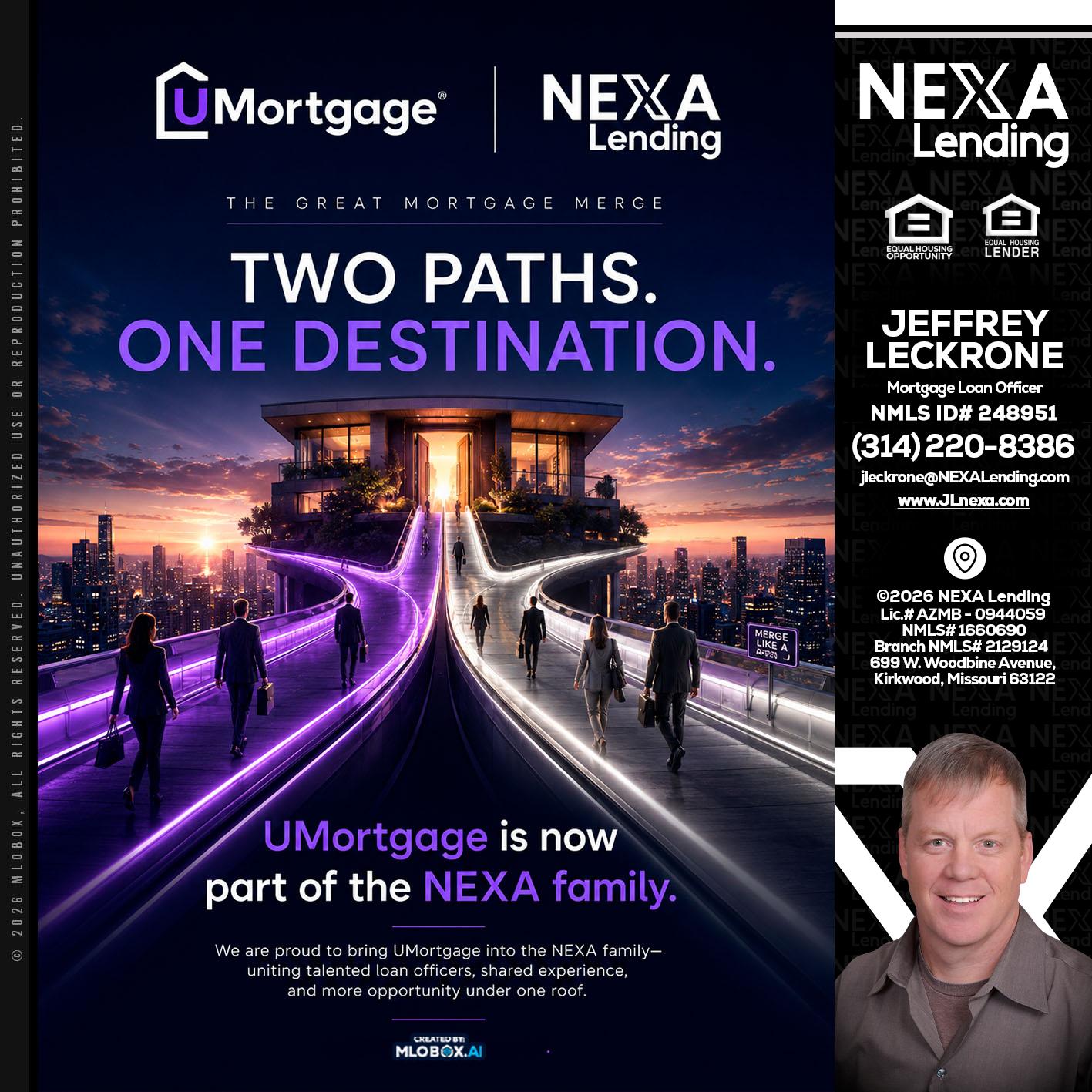 two path - Jeffrey Leckrone -Mortgage Loan Originator