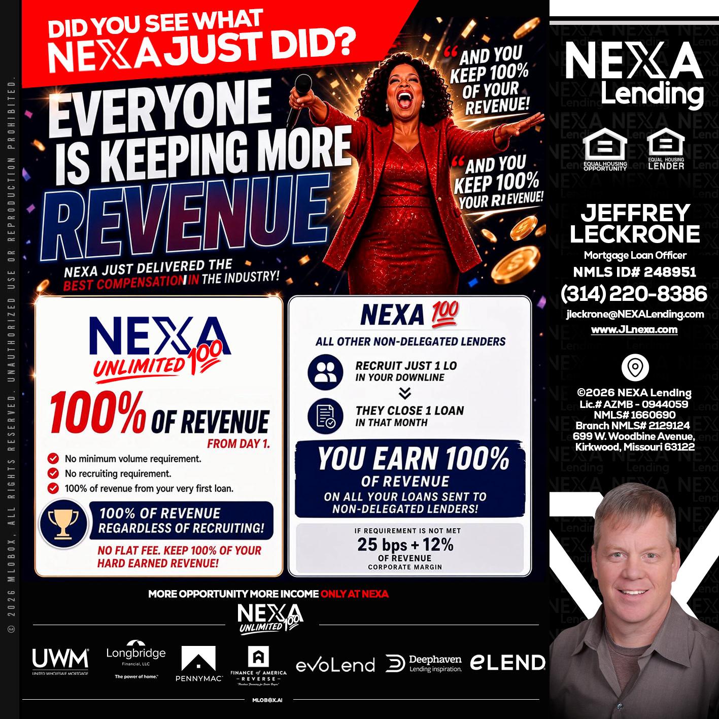 EVERYONE IS KEEPING - Jeffrey Leckrone -Mortgage Loan Originator