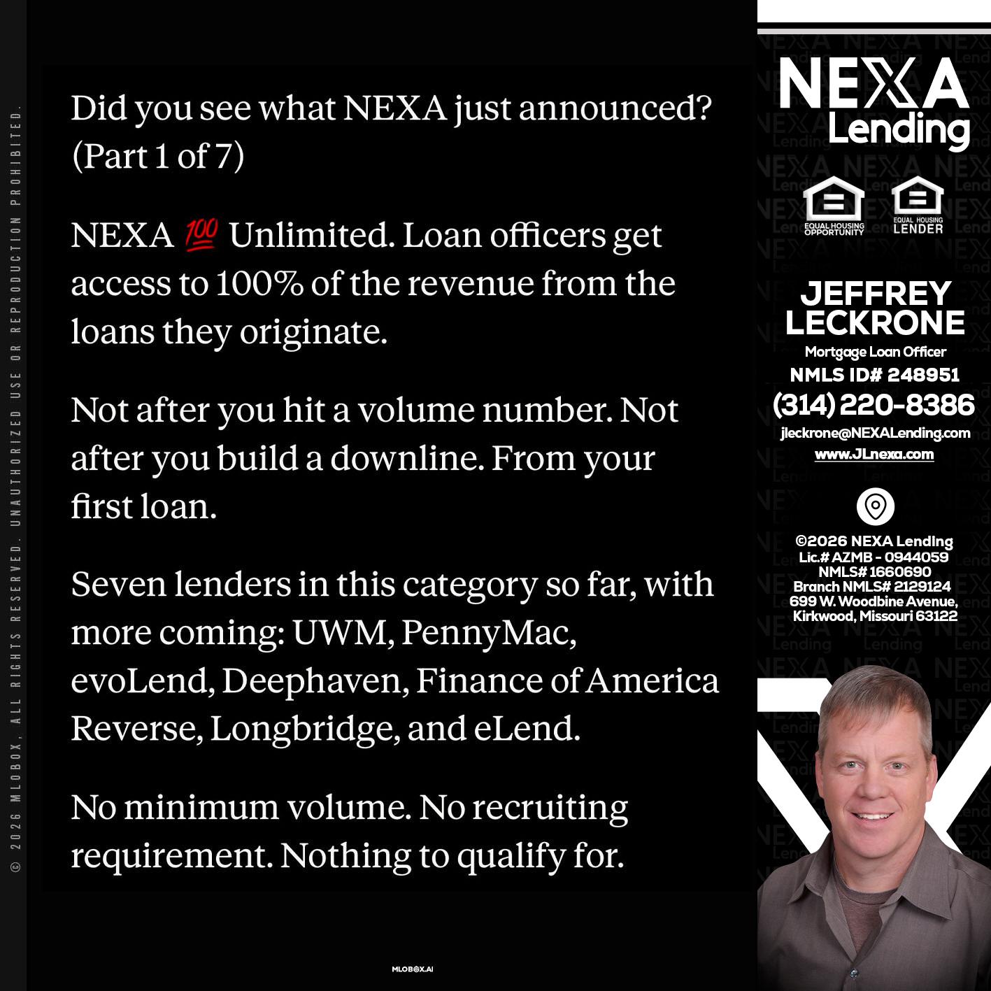 DID YOU KNOW - Jeffrey Leckrone -Mortgage Loan Originator
