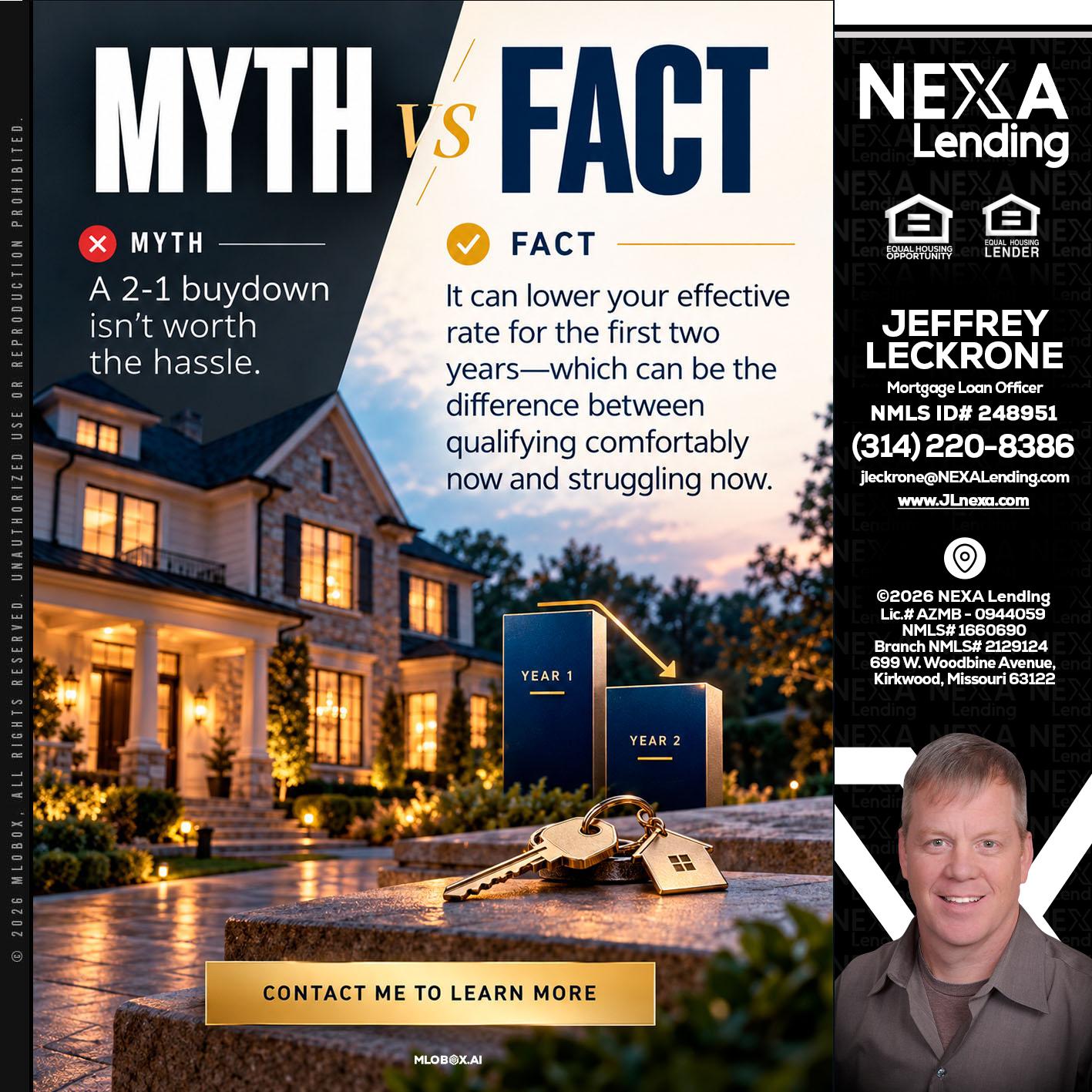 MYTH VS FACT - Jeffrey Leckrone -Mortgage Loan Originator