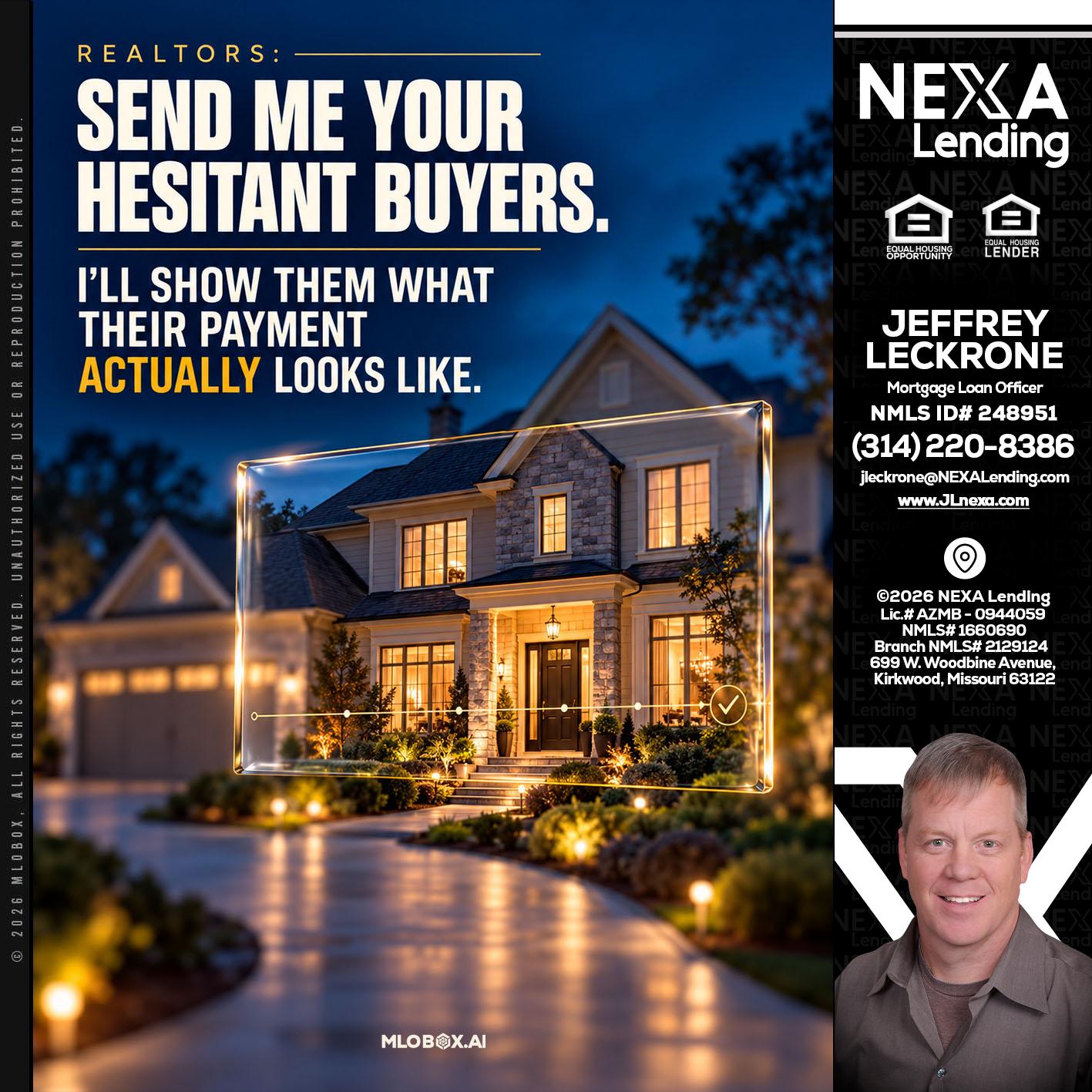 REALTOR - Jeffrey Leckrone -Mortgage Loan Originator
