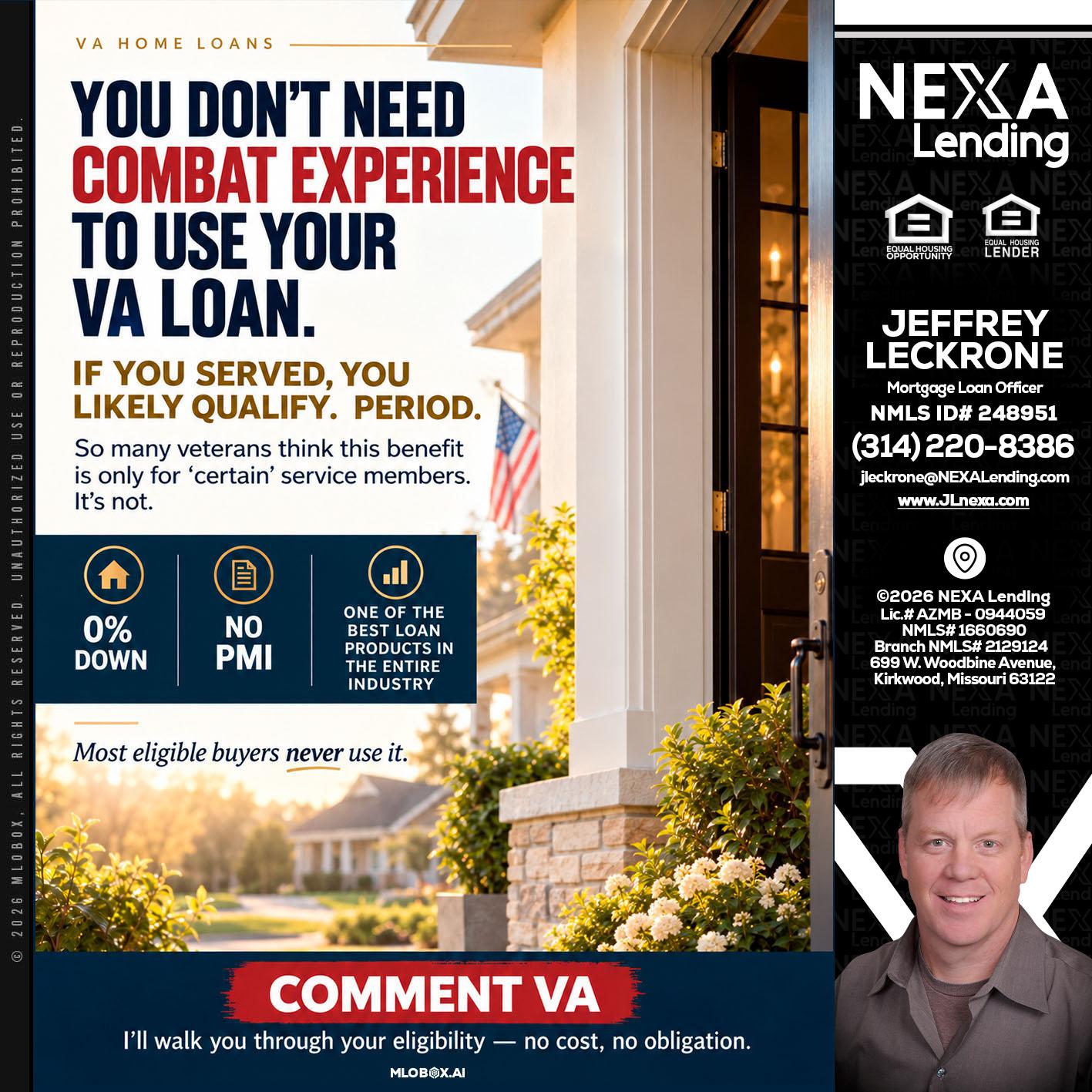YOU DONT NEED - Jeffrey Leckrone -Mortgage Loan Originator